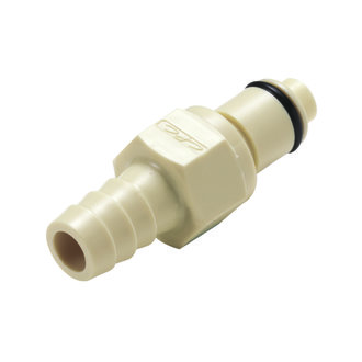 Quick-lock coupling plugs with valve, PLC12 Series, PP
