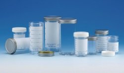 Sample container, Sterilin ™, PS, with screw cap