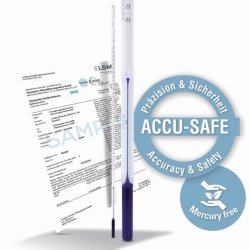 ASTM Thermometer ACCU-SAFE, calibrated, stem type