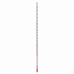 General-purpose thermometers, red filling, with safety coating