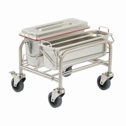 Cleaning trolleys Clino® CR mini EM-GMP1, stainless steel