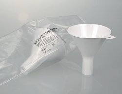 Disposable powder funnels, PS, white