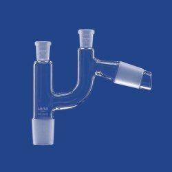 Distilling heads acc. to Claisen, sloping, DURAN® tubing