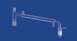 Distilling links with Liebig condenser and vacuum receiver adapter, DURAN® tubing