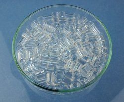 Raschig rings, glass