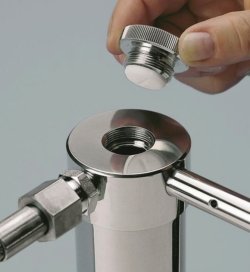Pressure filter holder, stainless steel