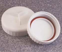 Sealing cap assemblies with silicone seal Nalgene™, PP