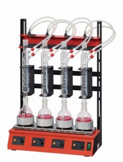 Serial heating unit for reflow distillation