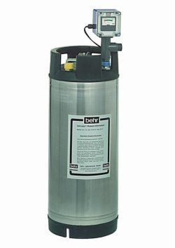 Mixed-bed ion exchanger made of stainless steel