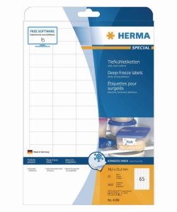 Deep freeze labels, white