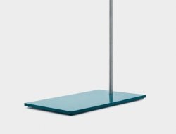 Rectangular retort stand bases, enamel, coated steel plate