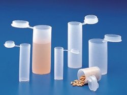 Jars with snap cap, PE