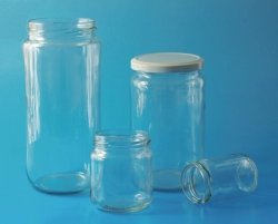 LLG-Wide-neck jars, glass