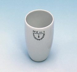 Crucibles, porcelain, tall form