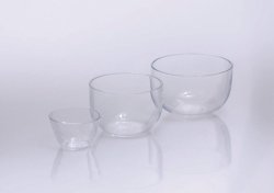 Crucibles, quartz glass, medium form