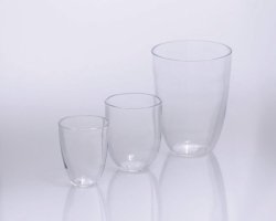 Crucibles, quartz glass, tall form