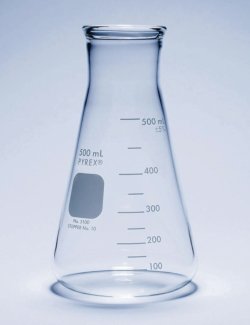 Erlenmeyer flasks, wide neck, heavy duty, Pyrex®