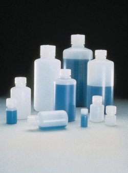 Narrow-mouth bottles Nalgene™, HDPE, with screw cap, PP