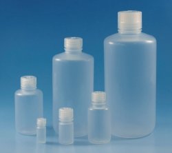 Narrow-mouth bottles Nalgene™, with screw cap, PP