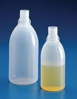 Narrow-mouth bottles, PE, graduated