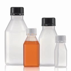 Narrow-mouth bottles, series 310 "Clear Grip", PP