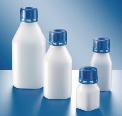 Narrow-mouth reagent bottles, series 310 "Safe Grip", HDPE