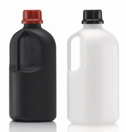 Narrow-mouth reagent bottles, series 310 "Safe Grip", HDPE, UN-approved