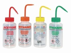LLG-Safety vented wash bottles, LDPE