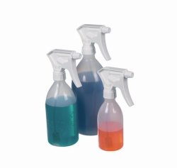 Spray bottle TurnnSpray with overhead valve,  PE / PP