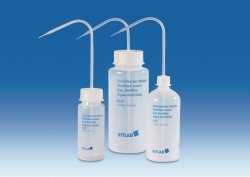 Washbottles with imprint, LDPE