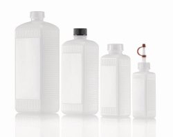 Square bottles, HDPE and PVC, series 310