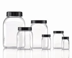 Square wide-mouth containers, series 310, PETG