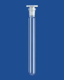 Test tubes with NS joint, without graduation, DURAN® tubing, with hexagonal stopper