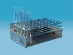 LLG-Test tube racks, self-aligning, stainless steel
