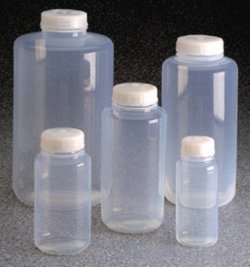 Wide-mouth bottles Nalgene™, FEP, with screw cap, ETFE
