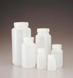 Wide-Mouth Bottles Nalgene™, HDPE with screw cap, PP