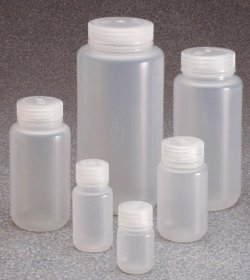 Wide-mouth bottles Nalgene™, PPCO, with screw cap, PP