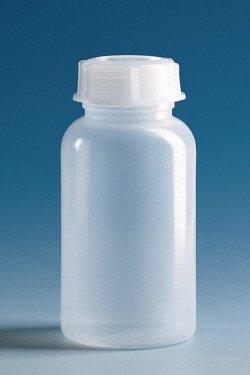 Wide-mouth bottles, with screw cap, LDPE