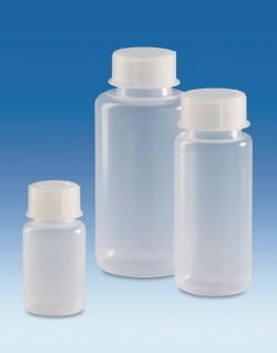 Wide-mouth bottles with screw cap, PP