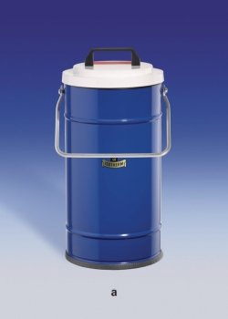 Dewar vessels, cylindrical, for CO2 and LN2
