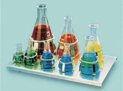 Spring clips for erlenmeyer flasks, alternative