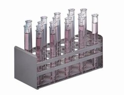 Racks for unstirred water baths