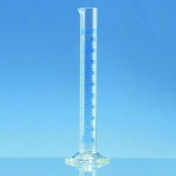 Measuring cylinders, BLAUBRAND® or BLAUBRAND® ETERNA, borosilicate glass 3.3, tall form, class A, with individual certificate