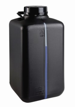 Safety container with viewing stripe, HDPE, electrostatic conductive, with UN-approval