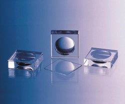 Staining blocks, moulded glass