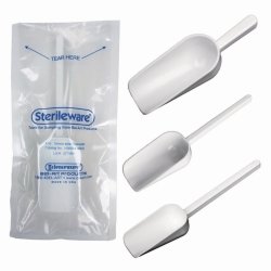 Sampling scoops and spoons, PS, sterile