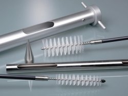 Zone sampler, accessory cleaning brush, PVC/stainless steel