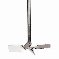 Diagonal blade stirring rotors, 4-blade, stainless steel 1.4404