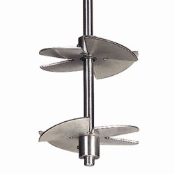 Double blade stirring rotors, stainless steel 1.4404
